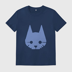 Футболка хлопковая мужская Stray Blue, цвет: тёмно-синий