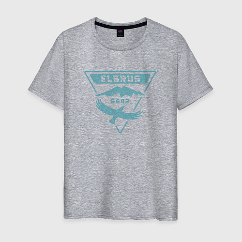 Мужская футболка Эльбрус 5642 лого / Меланж – фото 1