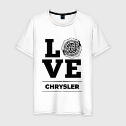 Футболка хлопковая мужская Chrysler Love Classic, цвет: белый
