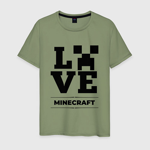 Мужская футболка Minecraft love classic / Авокадо – фото 1