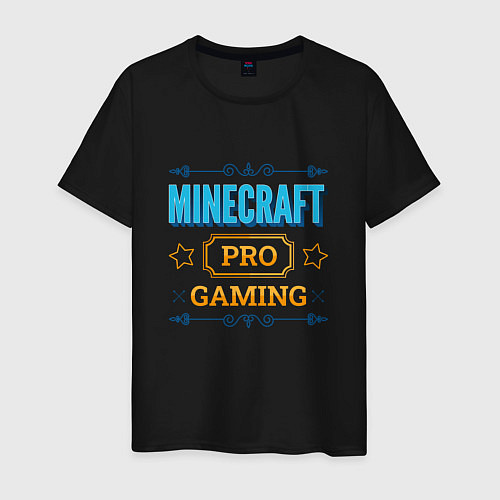 Мужская футболка Игра Minecraft pro gaming / Черный – фото 1