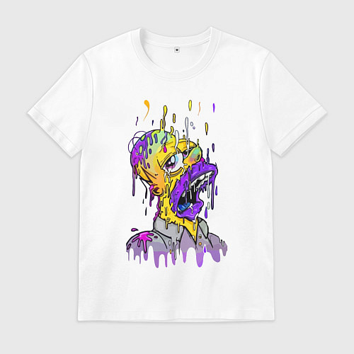 Мужская футболка Гомер Симпсон - стилизация / Белый – фото 1