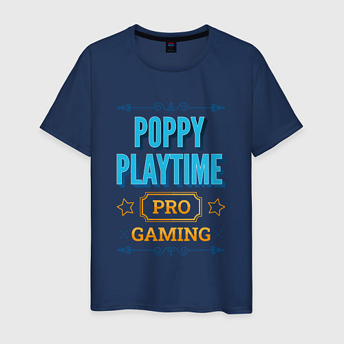 Мужская футболка Игра Poppy Playtime pro gaming / Тёмно-синий – фото 1