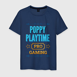 Футболка хлопковая мужская Игра Poppy Playtime pro gaming, цвет: тёмно-синий