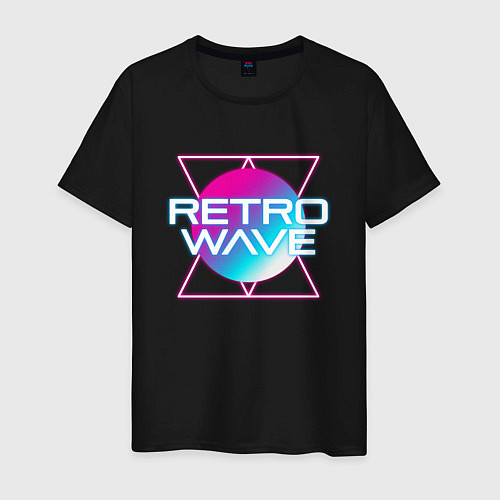 Мужская футболка Retrowave Neon / Черный – фото 1
