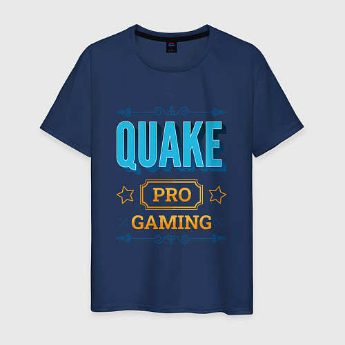 Мужская футболка Игра Quake pro gaming / Тёмно-синий – фото 1