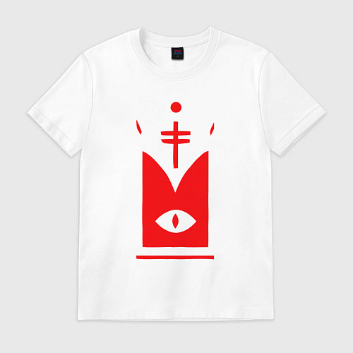 Мужская футболка Око - Cult of the lamb / Белый – фото 1