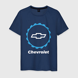 Футболка хлопковая мужская Chevrolet в стиле Top Gear, цвет: тёмно-синий