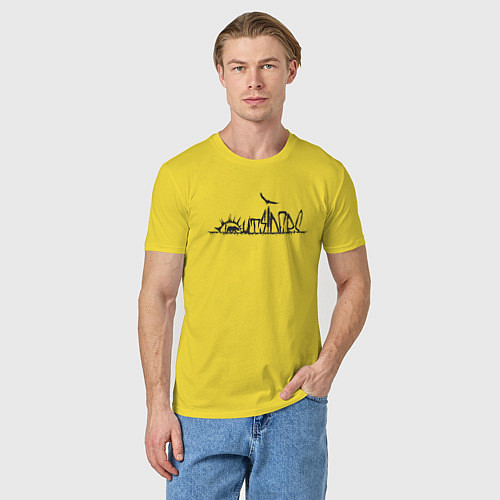 Мужская футболка Аутсайдеры / Желтый – фото 3