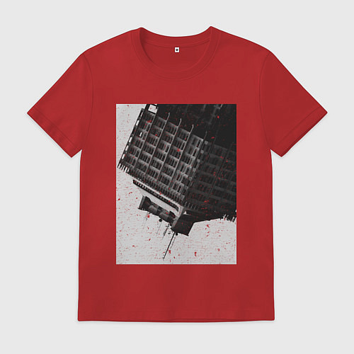 Мужская футболка Высотка / Красный – фото 1