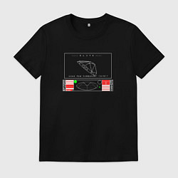 Футболка хлопковая мужская ZX Spectrum - Elite Start Screen, цвет: черный