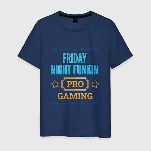 Мужская футболка Игра Friday Night Funkin pro gaming / Тёмно-синий – фото 1