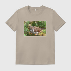 Мужская футболка Кукушка в ветках ели
