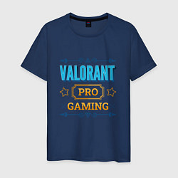 Футболка хлопковая мужская Игра Valorant pro gaming, цвет: тёмно-синий