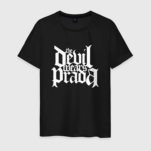 Мужская футболка The Devil wears prada logo art / Черный – фото 1