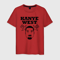 Футболка хлопковая мужская Kanye west - look at me - im so great, цвет: красный