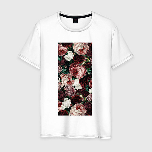 Мужская футболка Роза 90х / Белый – фото 1