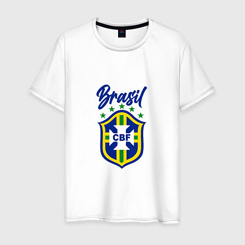Мужская футболка Brasil Football / Белый – фото 1