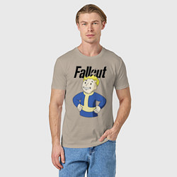 Футболка хлопковая мужская Fallout blondie boy, цвет: миндальный — фото 2