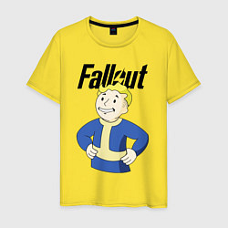 Футболка хлопковая мужская Fallout blondie boy, цвет: желтый