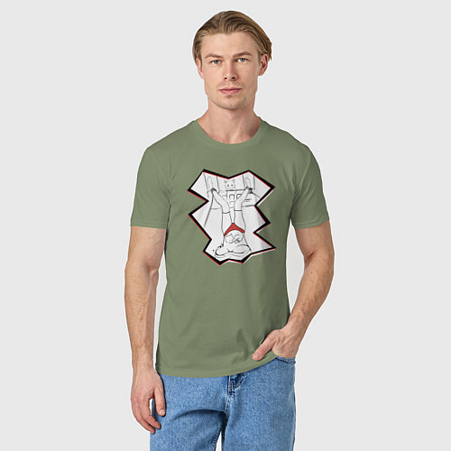 Мужская футболка Отдых с кошками / Авокадо – фото 3