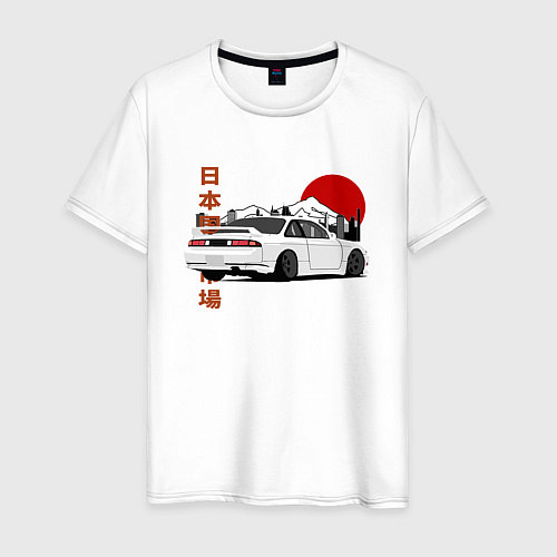 Мужская футболка Nissan Silvia S14 Sr20 Japan Car / Белый – фото 1