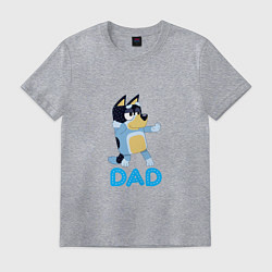 Футболка хлопковая мужская Doggy Dad, цвет: меланж