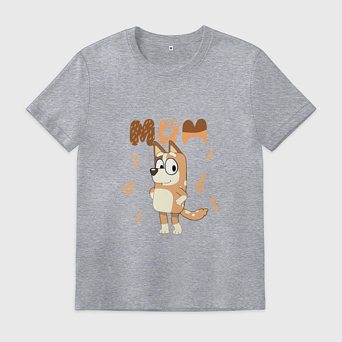 Мужская футболка Doggy Mom / Меланж – фото 1