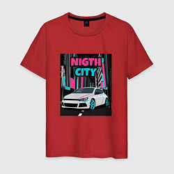 Мужская футболка Volksvagen Scirocco Night City