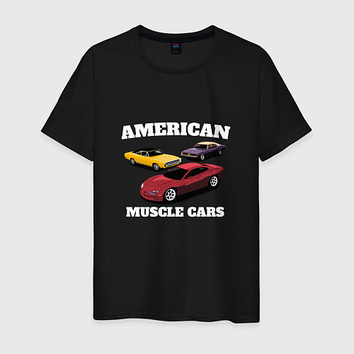 Мужская футболка Dodge American Muscle Car / Черный – фото 1