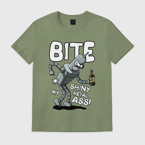 Мужская футболка Bender - Bite my ass / Авокадо – фото 1