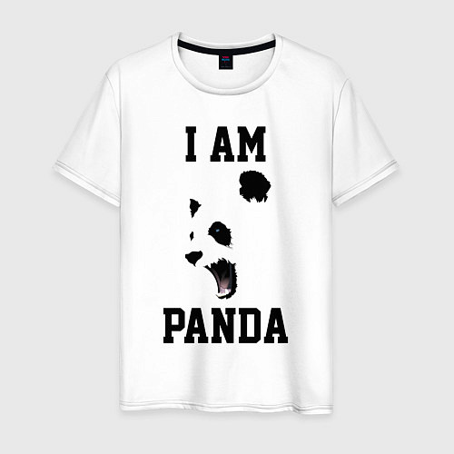 Мужская футболка Я - панда / Белый – фото 1