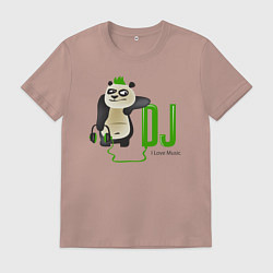 Мужская футболка DJ панда я люблю музыку