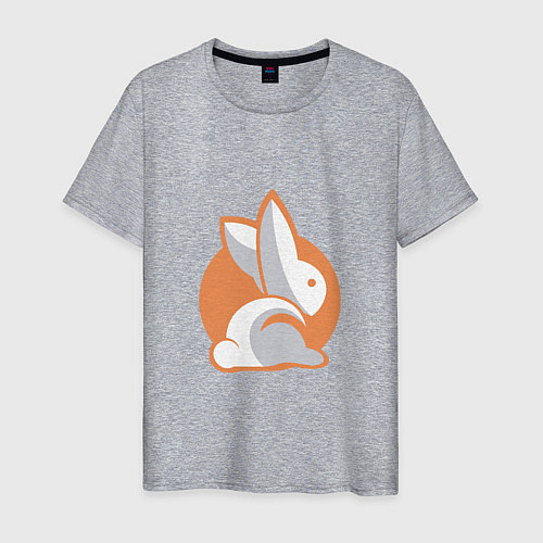 Мужская футболка Orange Rabbit / Меланж – фото 1