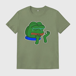 Мужская футболка Лягушонок Пепе в слезах