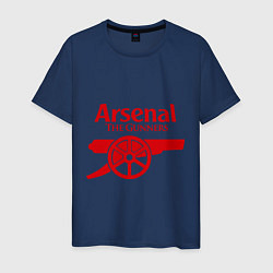 Футболка хлопковая мужская Arsenal: The gunners, цвет: тёмно-синий