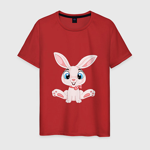 Мужская футболка Baby - Rabbit / Красный – фото 1