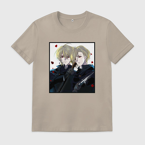 Мужская футболка Братья Мориарти / Миндальный – фото 1