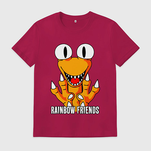 Мужская футболка Радужные друзья - Оранжевый / Маджента – фото 1
