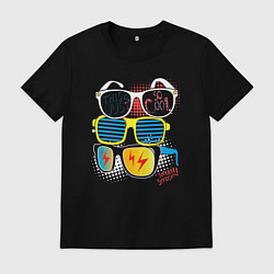 Мужская футболка Поп арт очки