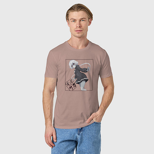 Мужская футболка Красотка Дзюнко Конно - Зомбилэнд Сага Месть / Пыльно-розовый – фото 3