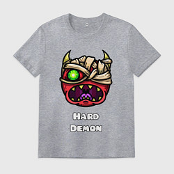 Мужская футболка Geometry Dash hard demon