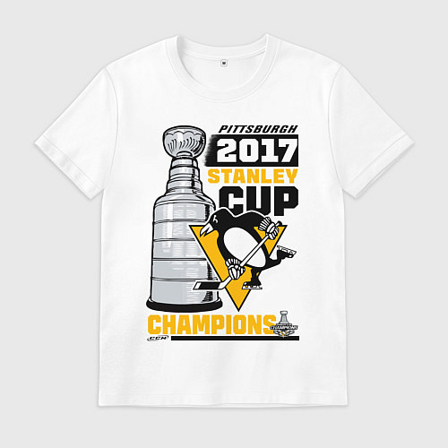 Мужская футболка Питтсбург Пингвинз НХЛ / Белый – фото 1