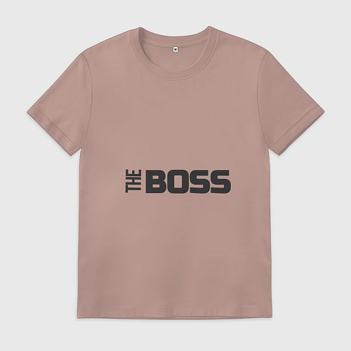 Мужская футболка THE BOSS / Пыльно-розовый – фото 1