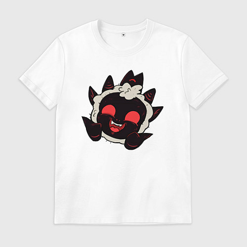 Мужская футболка Cult of the Lamb - овечка злобно смеётся / Белый – фото 1