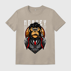 Мужская футболка Обезьяна в костюме