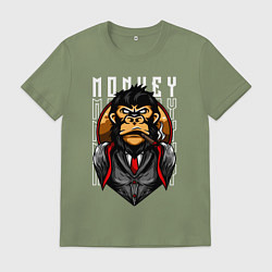 Мужская футболка Обезьяна в костюме