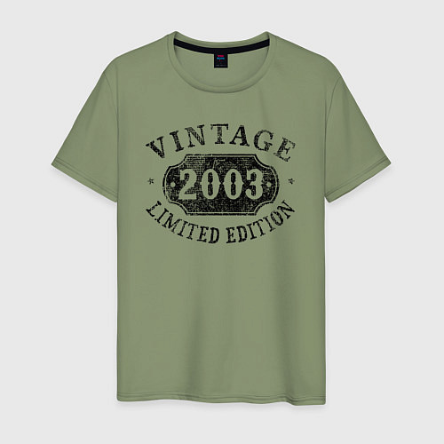 Мужская футболка Винтаж 2003 ограниченный выпуск / Авокадо – фото 1