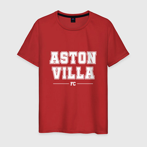 Мужская футболка Aston Villa football club классика / Красный – фото 1