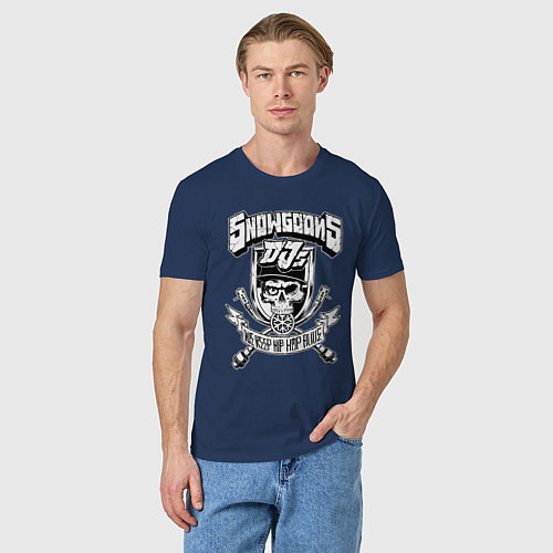 Мужская футболка Snowgoons Djs / Тёмно-синий – фото 3